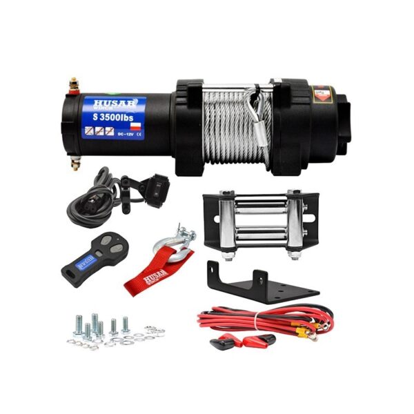 BST S 3500 Lbs 12 V CAVO ACCIAIO O SINTETICO