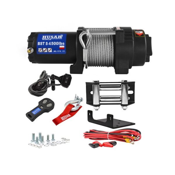 VERRICELLO BST S 4500 Lbs 12 V CAVO ACCIAIO O SINTETICO